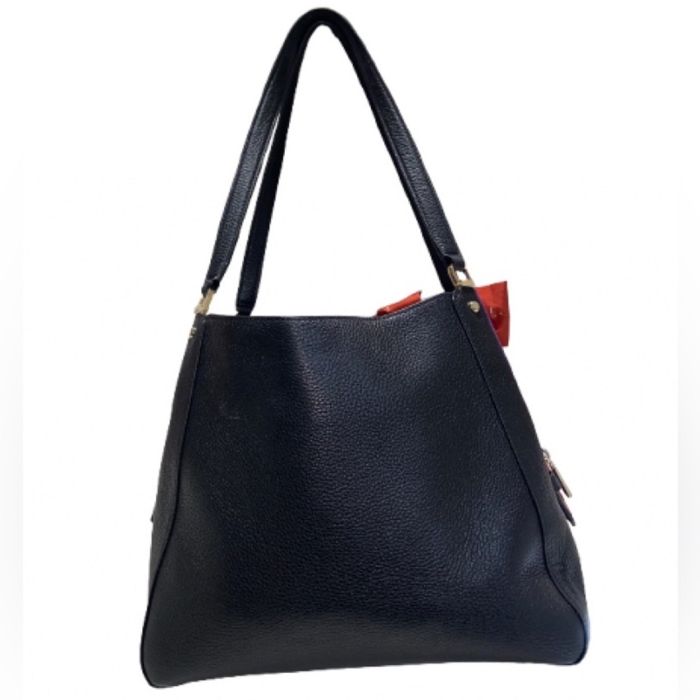 Kate Spade Leila Medium Triple Compartment Shoulder Bag Leather Black - Picture 4 of 8